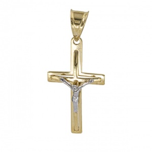 Bijuterii aur galben 14 K pandantiv colectie noua model CRUCE