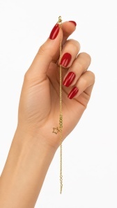 Bratara aur galben 14 K colectie ITALIA model STELUTA - Img 2