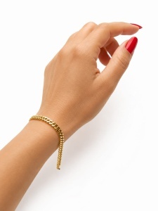 Bratara aur galben 14 K colectie ITALIA model ZA IN ZA - Img 2