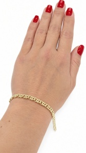 Bratara aur galben 14 K colectie ITALIA model ZA IN ZA
