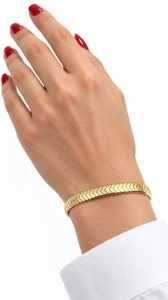 Bratara aur galben 14 K colectie ITALIA - Img 2