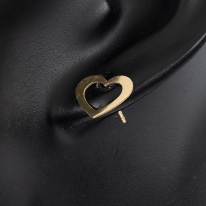 Cercei aur galben 14 K colectie ITALIA model INIMA - Img 3