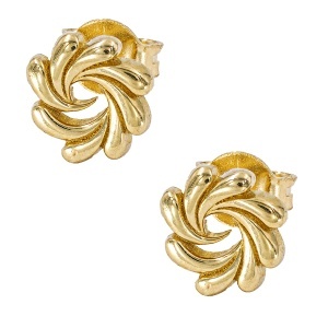 Cercei aur galben 14 K model FLOARE