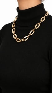 Colier aur galben 14 K colectie ITALIA model ZA IN ZA - Img 3