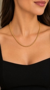 Colier aur galben 14 K model BILUTE