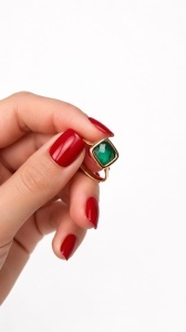 Inel aur galben 14 K colectie ITALIA model PATRAT - Img 2