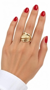 Inel aur galben 14 K colectie noua model FANTEZIE