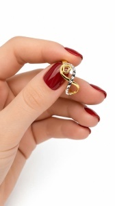 Inel aur galben 14 K model INFINITY - Img 2
