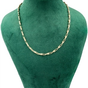 Lant aur galben 14 K colectie ITALIA model GEOMETRIC - Img 2