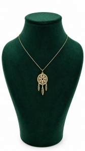 Lant cu pandantiv aur galben 14 K model DREAM CATCHER - Img 2