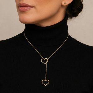 Lant cu pandantiv aur galben 14 K model INIMA