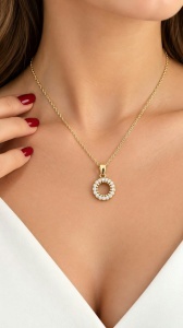 Set aur galben 14 K colectie noua ITALIA model ROTUND - Img 3