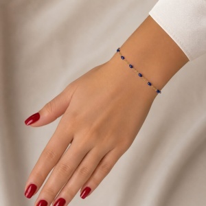 Bijuterii aur galben 14 K bratara mobila colectie noua ITALIA model BLUE