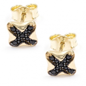 Bijuterii aur galben 14 K cercei colectie noua model GEOMETRIC