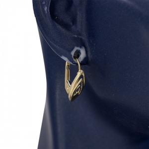 Bijuterii aur galben 14 K cercei colectie noua model GEOMETRIC - Img 3