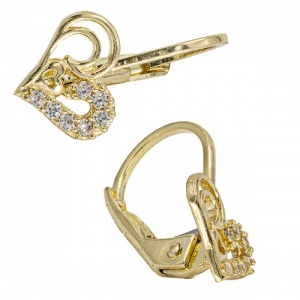 Bijuterii aur galben 14 K cercei colectie noua model INIMA - Img 2