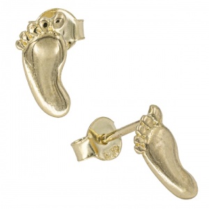 Bijuterii aur galben 14 K cercei colectie noua model PICIORUSE - Img 2