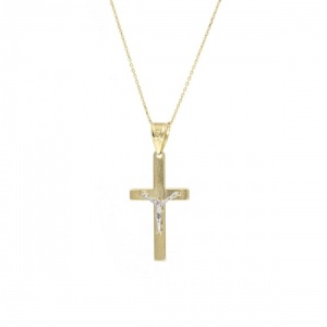 Bijuterii aur galben 14 K lant cu pandantiv colectie noua model CRUCE