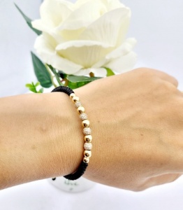 Bijuterii aur galben bratara snur colectie noua model CHARM