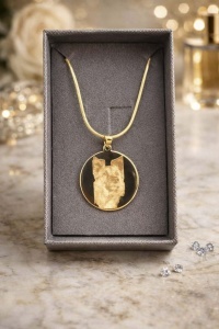 Bijuterii personalizate aur 14 K model BANUT - FOTOGRAVURA