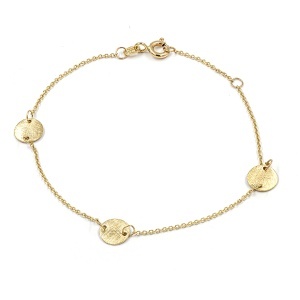 Bratara aur galben 14 K colectie ITALIA model BANUT - SATINAT