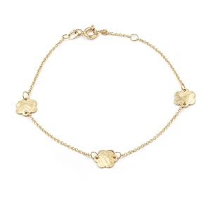 Bratara aur galben 14 K colectie ITALIA model FLOARE