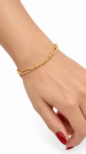 Bratara aur galben 14 K colectie ITALIA model FRANGHIUTA