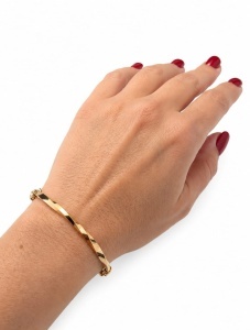 Bratara aur galben 14 K colectie ITALIA model RASUCIT