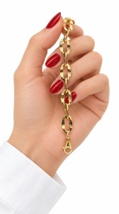 Bratara aur galben 14 K colectie ITALIA model ZA IN ZA - Img 2