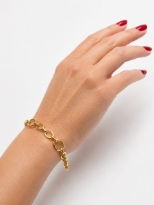 Bratara aur galben 14 K colectie ITALIA model ZALUTE FATETATE