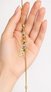 Bratara din aur 14 K model CHARM STEA - Img 2