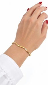 Bratara fixa aur galben 14 K colectie ITALIA model LUCIOS - Img 3