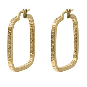 Cercei aur galben 14 K colectie ITALIA model CREOLI