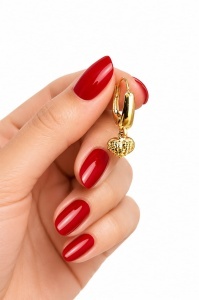 Cercei aur galben 14 K colectie ITALIA model INIMA - Img 2