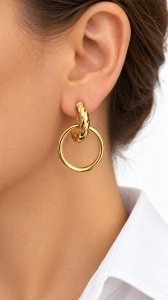 Cercei din aur 14 K colectie noua ITALIA model CERC