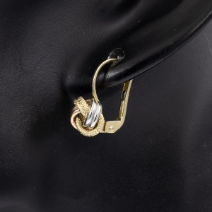 Cercei din aur 14 K colectie noua ITALIA model TURBAN - Img 3