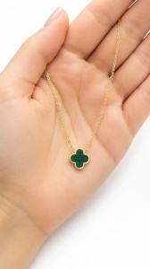 Colier aur galben 14 K colectie ITALIA model FLOARE - Img 2