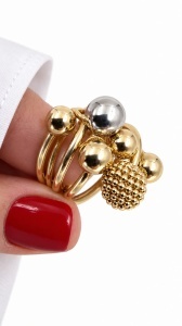 Inel aur galben 14 K colectie noua model BILUTE