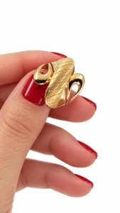 Inel aur galben 14 K colectie noua model FANTEZIE - Img 2