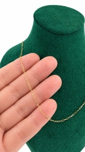 Lant aur galben 14 K colectie ITALIA model 50 cm - Img 2