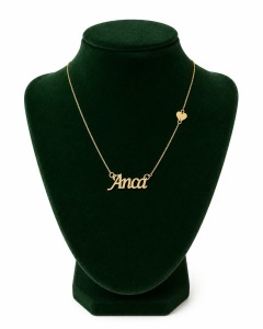 Lant cu nume aur galben 14 K model NUME - ANCA - Img 2