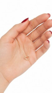 Lant cu pandantiv aur galben 14 K model INIMA - Img 2