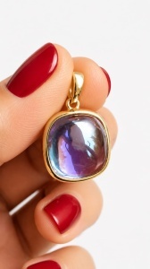 Pandantiv aur galben 14 K colectie ITALIA model AMETIST