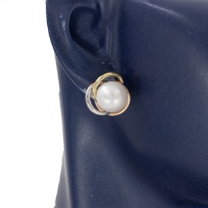 Bijuterii aur galben 14 K cercei colectie noua ITALIA model TURBAN - Img 3