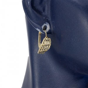 Bijuterii aur galben 14 K cercei colectie noua model GEOMETRIC - Img 2