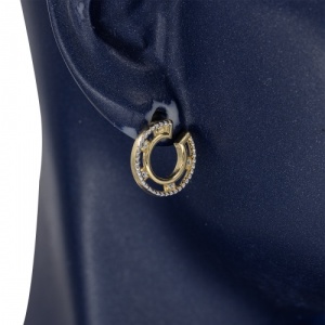 Bijuterii aur galben 14 K cercei colectie noua model GEOMETRIC - Img 3