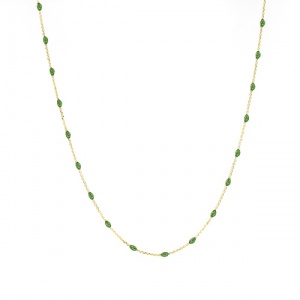 Bijuterii aur galben 14 K Colier colectie noua ITALIA model GREEN