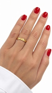Bijuterii aur galben 14 K inel colectie noua model ABSTRACT