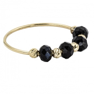 Bijuterii aur galben 14 K inel colectie noua model BILUTE - BLACK - Img 2