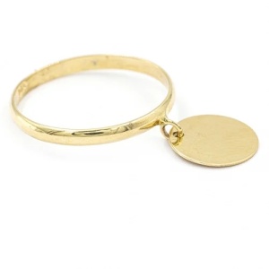Bijuterii aur galben 14 K inel colectie noua model CHARM - BANUT R 17 - Img 4